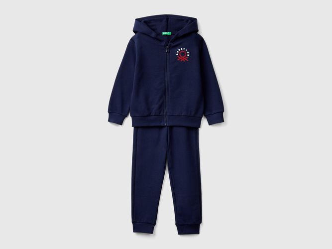 Benetton, Survêtement En Molleton 100 % Coton, taille 12-18, Bleu Foncé, Enfants - United Colors of Benetton - Modalova