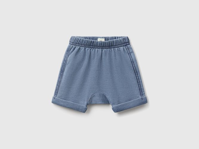 Benetton, Short Avec Patch Polaire Effet Denim, taille 1-3, Bleu Clair, Enfants - United Colors of Benetton - Modalova