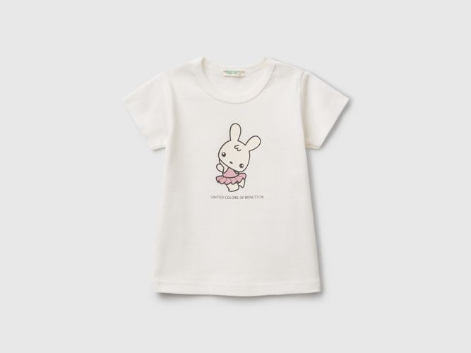 Benetton, T-shirt En Coton, taille 1-3, Blanc, Enfants - United Colors of Benetton - Modalova