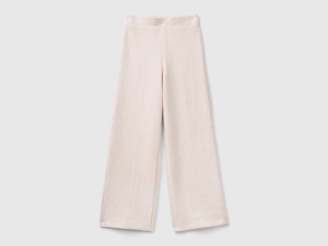 Benetton, Pantalon Ample En Chenille, taille 2XL, Rose Pêche, Enfants - United Colors of Benetton - Modalova