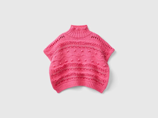 Benetton, Cape Travaillée Avec Lurex, taille XL-3XL, , Enfants - United Colors of Benetton - Modalova