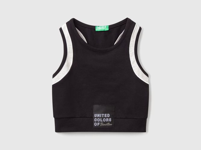 Benetton, Haut De Sport Avec Passepoil, taille 2XL, Noir, Enfants - United Colors of Benetton - Modalova