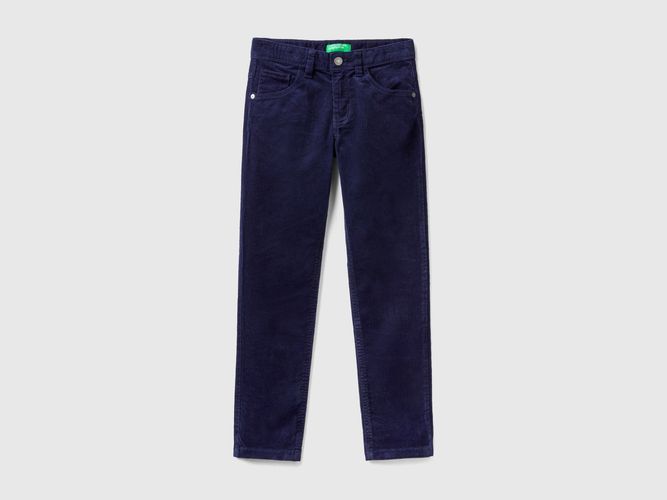 Benetton, Pantalon Slim En Velours Stretch, taille L, Bleu Foncé, Enfants - United Colors of Benetton - Modalova