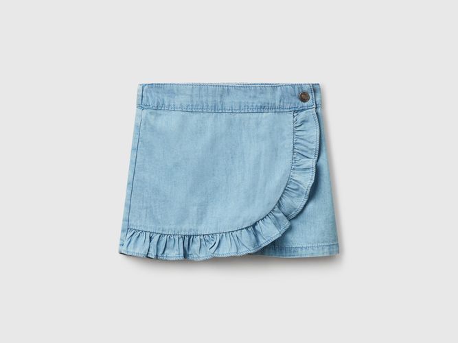 Benetton, Jupe-culotte En Chambray, taille 12-18, Bleu Clair, Enfants - United Colors of Benetton - Modalova
