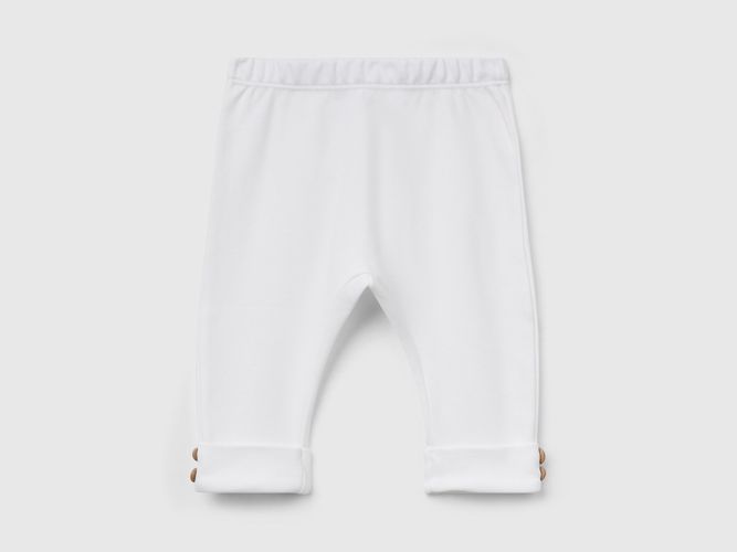 Benetton, Legging En Pur Coton, taille 0-1, Crème, Enfants - United Colors of Benetton - Modalova