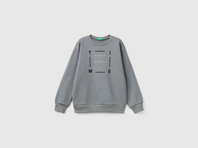 Benetton, Sweat À Col Rond Et Imprimé, taille 3XL, Gris Foncé, Enfants - United Colors of Benetton - Modalova