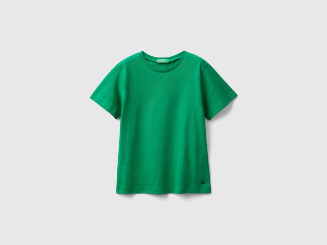 Benetton, T-shirt In Cotone Biologico, taglia 104, Verde, Bambini - United Colors of Benetton - Modalova