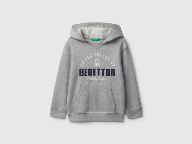 Benetton, Sweat-shirt Avec Poche Et Capuche, taille 12-18, Gris Clair, Enfants - United Colors of Benetton - Modalova
