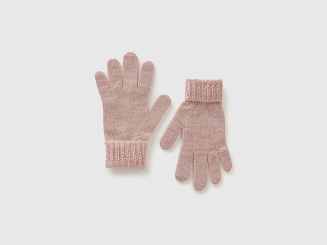 Benetton, Gants En Maille À Logo, taille XL-3XL, Rose, Enfants - United Colors of Benetton - Modalova