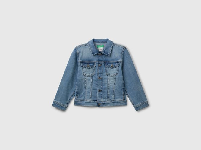 Benetton, Veste En Jean, taille 2XL, Bleu Clair, Enfants - United Colors of Benetton - Modalova