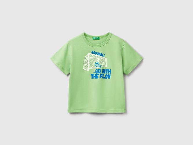 Benetton, T-shirt À Imprimé Fluo, taille 12-18, Vert, Enfants - United Colors of Benetton - Modalova