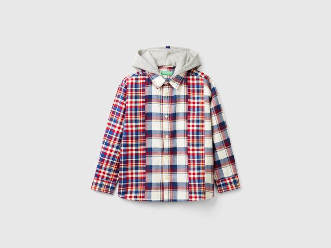 Benetton, Chemise Tartan Avec Capuche, taille M, Multicolore, Enfants - United Colors of Benetton - Modalova