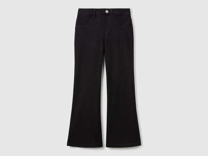 Benetton, Pantalon Évasé En Coton Stretch, taille 2XL, Noir, Enfants - United Colors of Benetton - Modalova