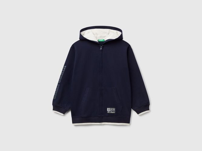 Benetton, Sweat-shirt Avec Imprimé Caoutchouté, taille 2XL, Bleu Foncé, Enfants - United Colors of Benetton - Modalova