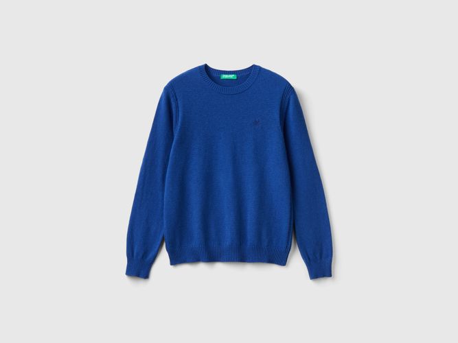 Benetton, Pull En Mélange De Laine Et De Cachemire, taille S, Bleu, Enfants - United Colors of Benetton - Modalova