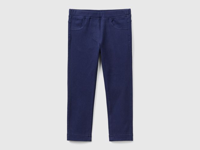 Benetton, Pantalon En Molleton Super Stretch, taille 12-18, Bleu Foncé, Enfants - United Colors of Benetton - Modalova