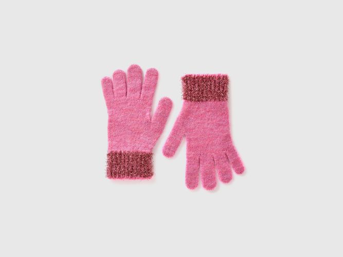 Benetton, Gants Avec Lurex, taille XL-3XL, Rose, Enfants - United Colors of Benetton - Modalova