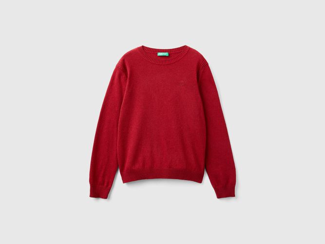 Benetton, Pull En Mélange De Laine Et De Cachemire, taille 2XL, Rouge, Enfants - United Colors of Benetton - Modalova