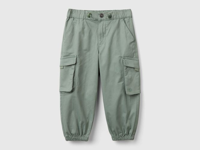 Benetton, Pantalon Parachute En Coton Stretch, taille 12-18, Vert Clair, Enfants - United Colors of Benetton - Modalova