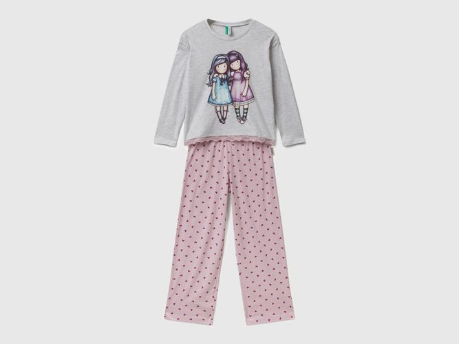 Benetton, Pyjama santoro Gorjuss, taille 18-24, Gris, Enfants - United Colors of Benetton - Modalova