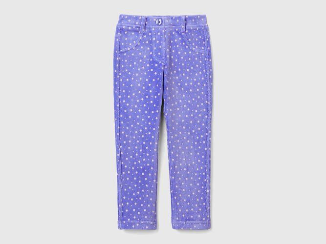 Benetton, Pantalon Slim En Chenille, taille 12-18, Bleu Pervenche, Enfants - United Colors of Benetton - Modalova