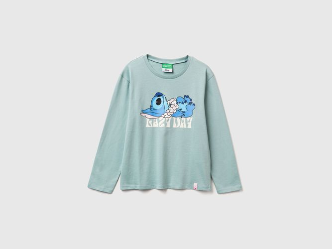 Benetton, disney T-shirt Lilo & Stitch, Taille: XL, Bleu Vert, Enfants - United Colors of Benetton - Modalova