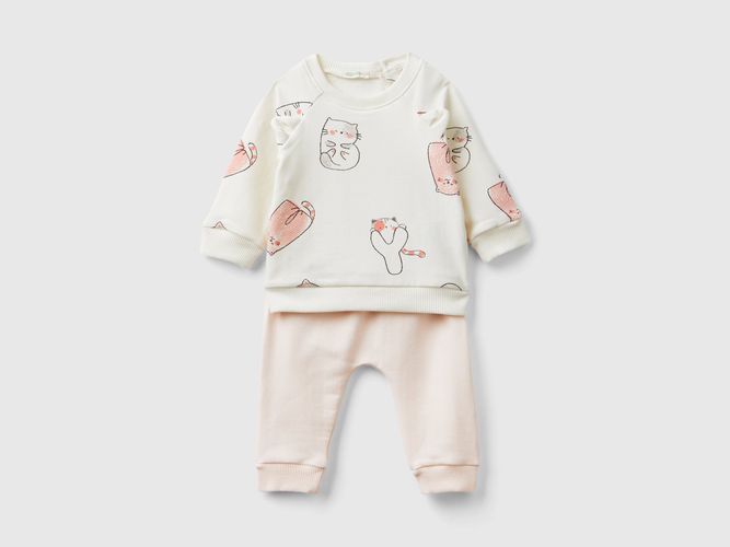 Benetton, Ensemble En Molleton Stretch, taille 0-1, Multicolore, Enfants - United Colors of Benetton - Modalova