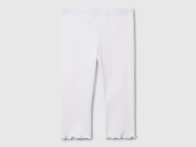 Benetton, Legging En Coton Extensible, taille 2-3, Blanc, Enfants - United Colors of Benetton - Modalova