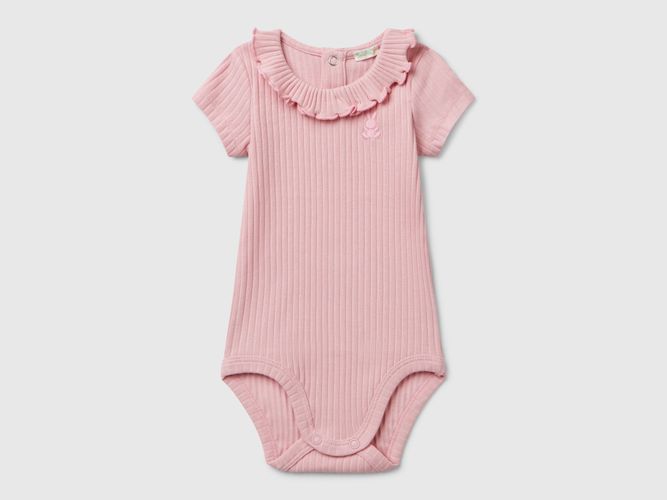 Benetton, Body À Col En Coton Stretch, taille 3-6, Rose, Enfants - United Colors of Benetton - Modalova