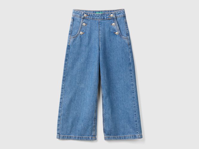 Benetton, Jeans Avec Applications Effet Bijou, taille 2XL, Bleu Clair, Enfants - United Colors of Benetton - Modalova