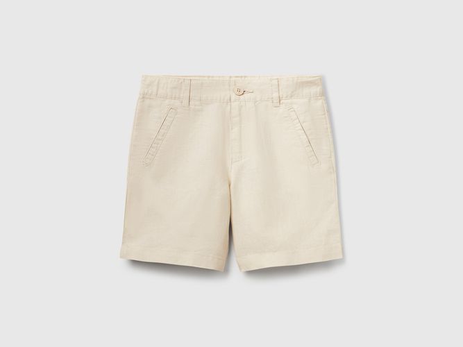 Benetton, Short En Lin Mélangé, taille 12-18, , Enfants - United Colors of Benetton - Modalova