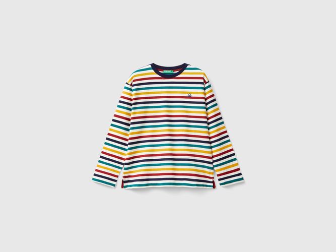 Benetton, T-shirt Rayé 100 % Coton, taille 2XL, Multicolore, Enfants - United Colors of Benetton - Modalova