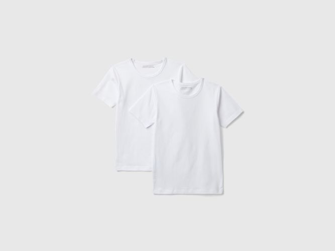 Benetton, Deux T-shirts En Coton Stretch, taille 18-24, Blanc, Enfants - United Colors of Benetton - Modalova