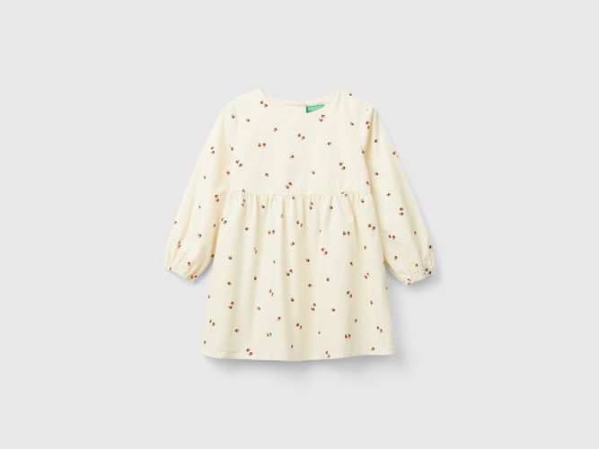 Benetton, Robe En Velours À Motif Roses, taille 12-18, Crème, Enfants - United Colors of Benetton - Modalova