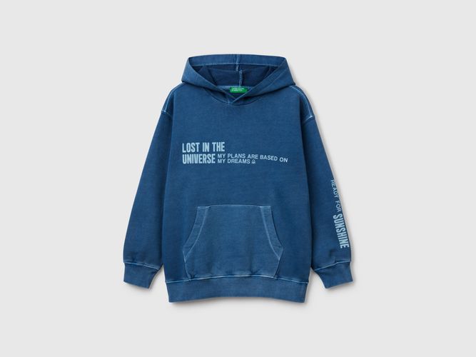 Benetton, Sweat Oversize Avec Imprimé, taille 2XL, Bleu, Enfants - United Colors of Benetton - Modalova