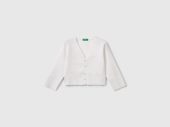 Benetton, Cardigan Coupe Slim, taille 2XL, Blanc, Enfants - United Colors of Benetton - Modalova