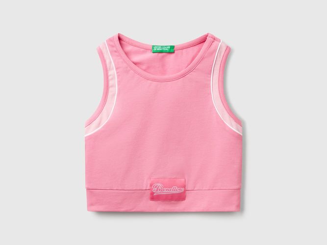 Benetton, Haut De Sport Avec Passepoil, taille 2XL, Rose, Enfants - United Colors of Benetton - Modalova