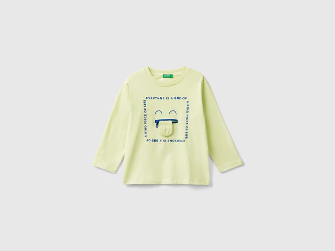 Benetton, T-shirt À Imprimé Et Application, taille 12-18, , Enfants - United Colors of Benetton - Modalova