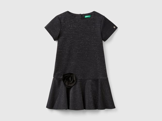 Benetton, Robe Élégante Avec Lurex, taille 2XL, Noir, Enfants - United Colors of Benetton - Modalova