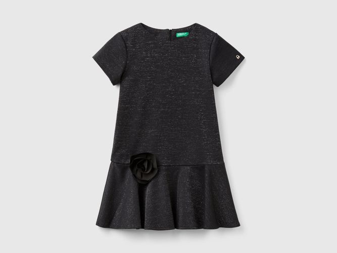 Benetton, Robe Élégante Avec Lurex, taille M, Noir, Enfants - United Colors of Benetton - Modalova