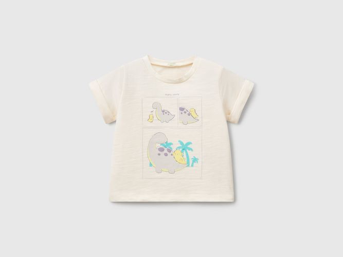 Benetton, T-shirt Avec Imprimé, taille 3-6, Crème, Enfants - United Colors of Benetton - Modalova