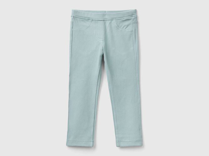 Benetton, Pantalon En Molleton Super Stretch, taille 18-24, Gris Perle, Enfants - United Colors of Benetton - Modalova