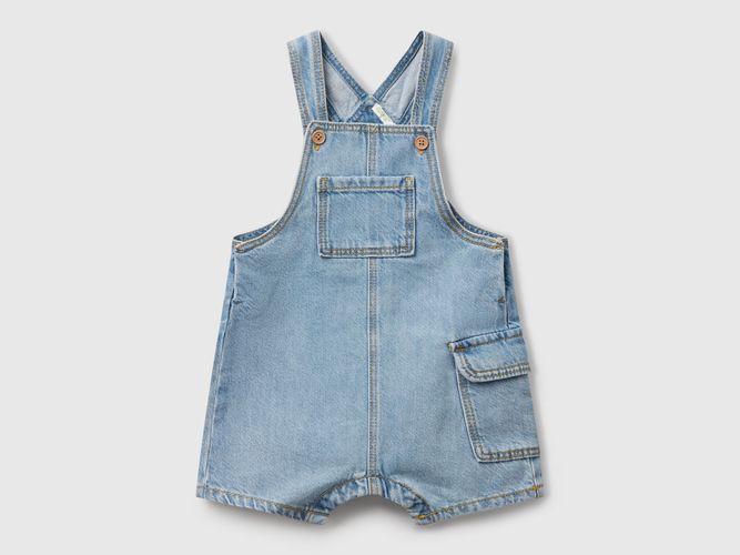 Benetton, Salopette En Jean, taille 1-3, Bleu Clair, Enfants - United Colors of Benetton - Modalova