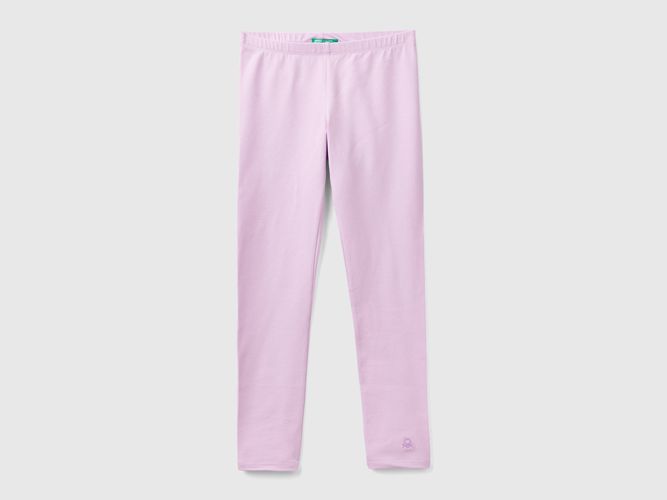 Benetton, Legging En Coton Stretch À Logo, taille 2XL, Lilas, Enfants - United Colors of Benetton - Modalova