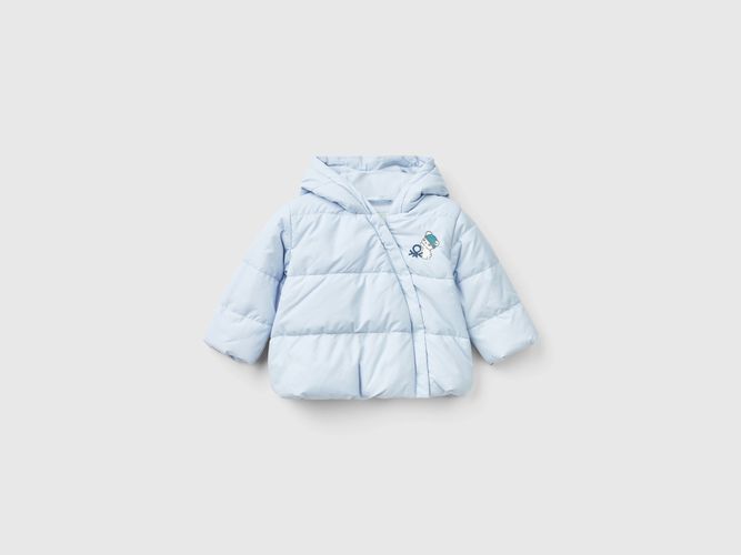 Benetton, Doudoune À Capuche, taille 1-3, Bleu Ciel, Enfants - United Colors of Benetton - Modalova