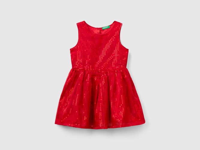 Benetton, Robe En Tulle À Paillettes, taille 12-18, Rouge, Enfants - United Colors of Benetton - Modalova