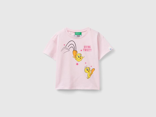 Benetton, T-shirt À Manches Courtes looney Tunes, taille 12-18, Rose, Enfants - United Colors of Benetton - Modalova