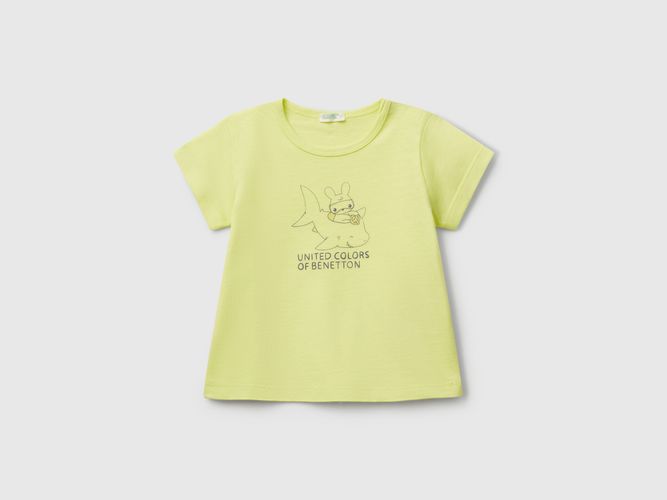 Benetton, T-shirt À Manches Courtes Avec Imprimé, taille 0-1, , Enfants - United Colors of Benetton - Modalova