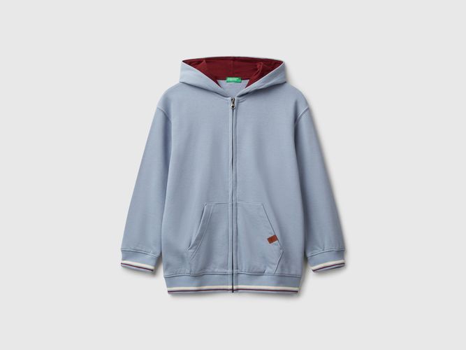 Benetton, Sweat-shirt Oversize Avec Imprimé, Taille: 2XL, Bleu Clair, Enfants - United Colors of Benetton - Modalova