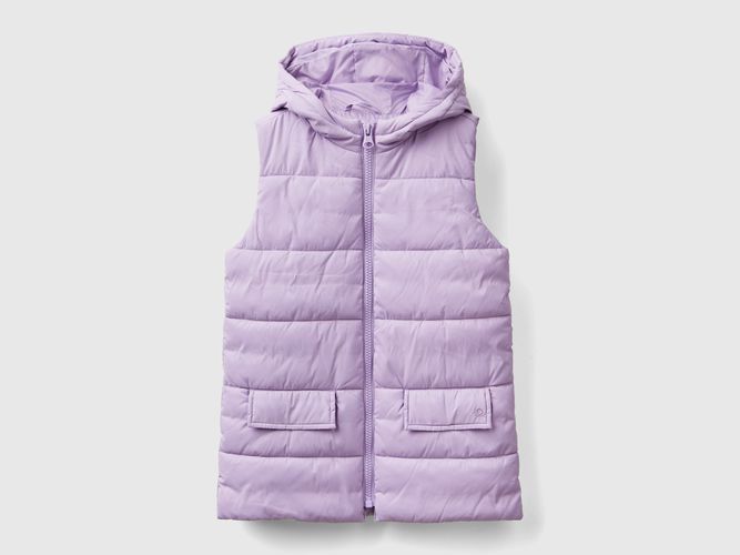 Benetton, Veste Sans Manches Rembourrée À Capuche, taille 2XL, Lilas, Enfants - United Colors of Benetton - Modalova